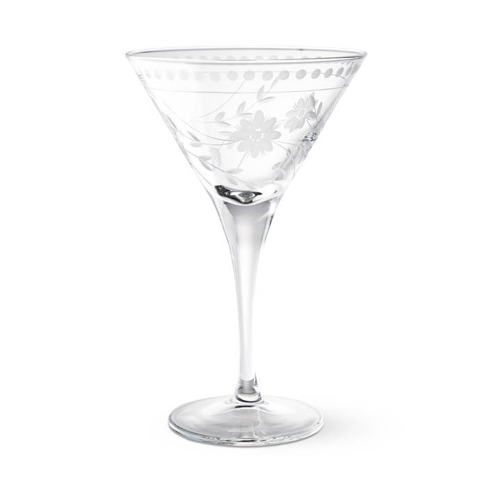 Vintage Etched Martini Glasses | Williams-Sonoma