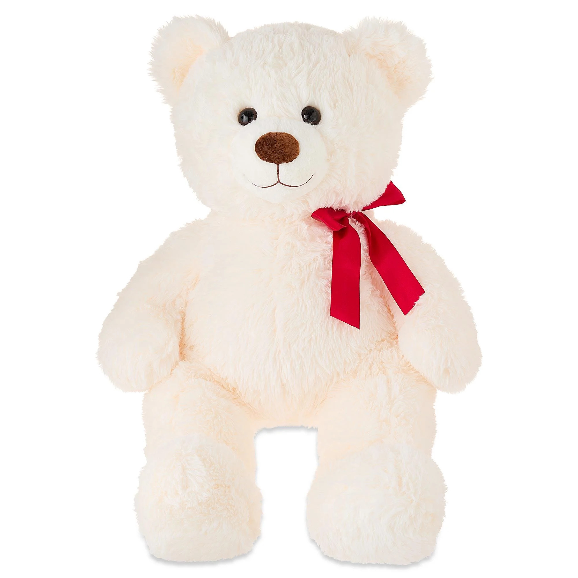 Jumbo Bear Plush, Cream, 28", Valentine's Day by Way To Celebrate | Walmart (US)