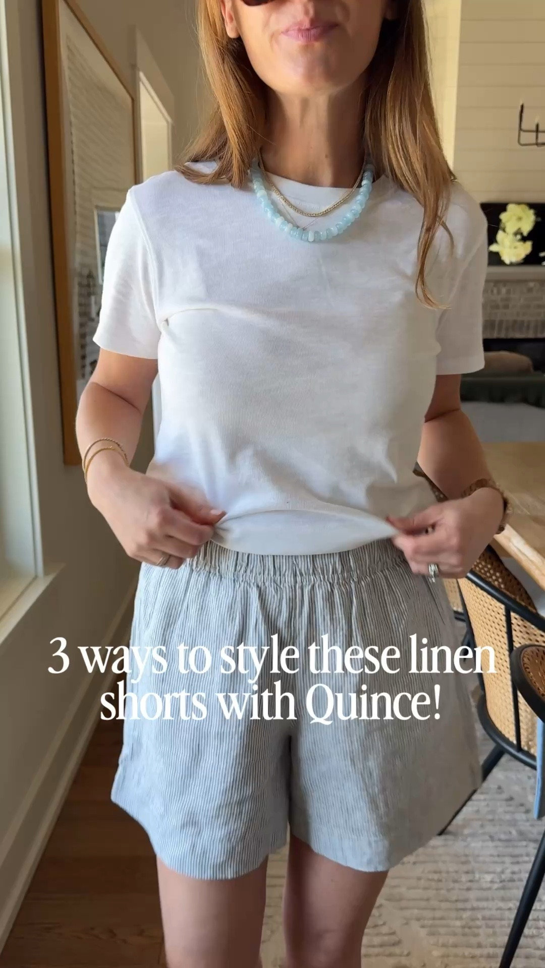 Sweaters size small
Shorts size small
Tee size small
Linen top size small

@onequince @Quince #quincepartner

(LTK post 1)