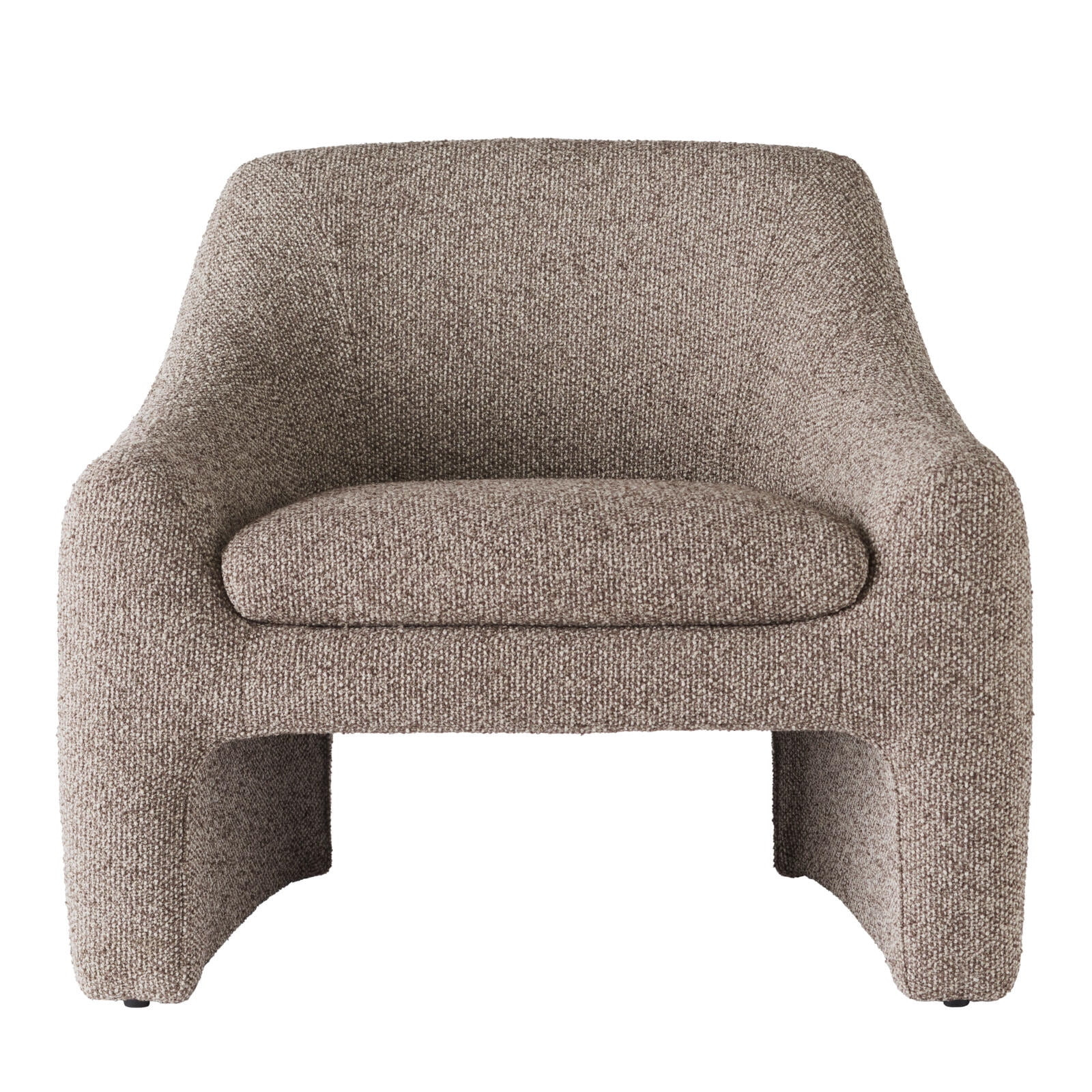 Better Homes & Gardens Emerson Curvy Accent Chair, Truffle Brown Boucle | Walmart (US)