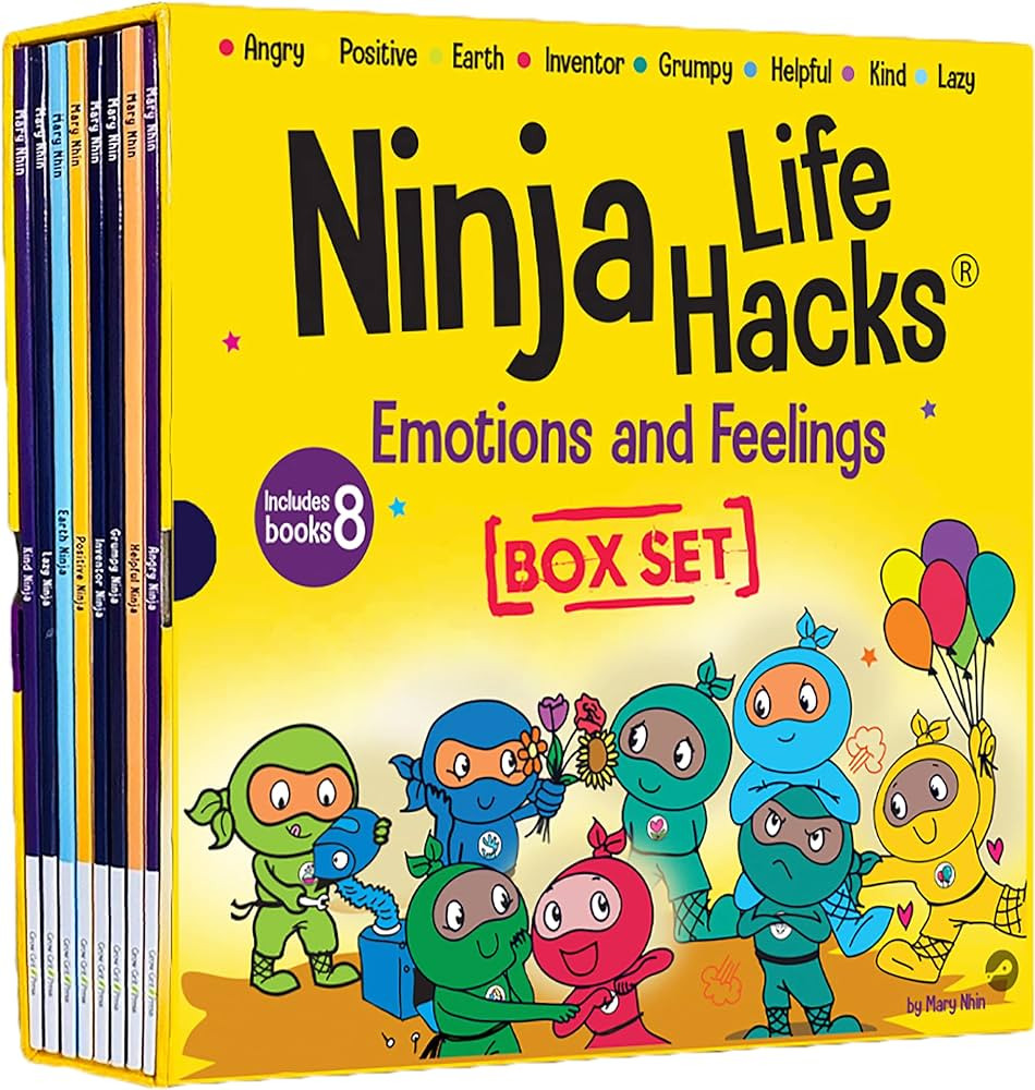 Ninja Life Hacks Emotions and Feelings 8 Book Box Set (Books 1-8: Angry, Inventor, Positive, Lazy... | Amazon (US)