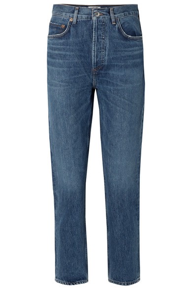 Riley verkürzte, hoch sitzende Jeans mit geradem Bein | NET-A-PORTER (UK & EU)