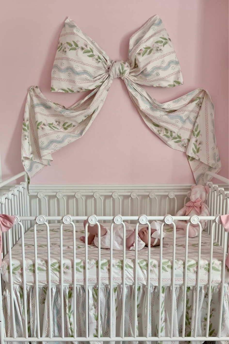 Pink and green bow baby girl nursery

#LTKBaby #LTKHome #LTKKids