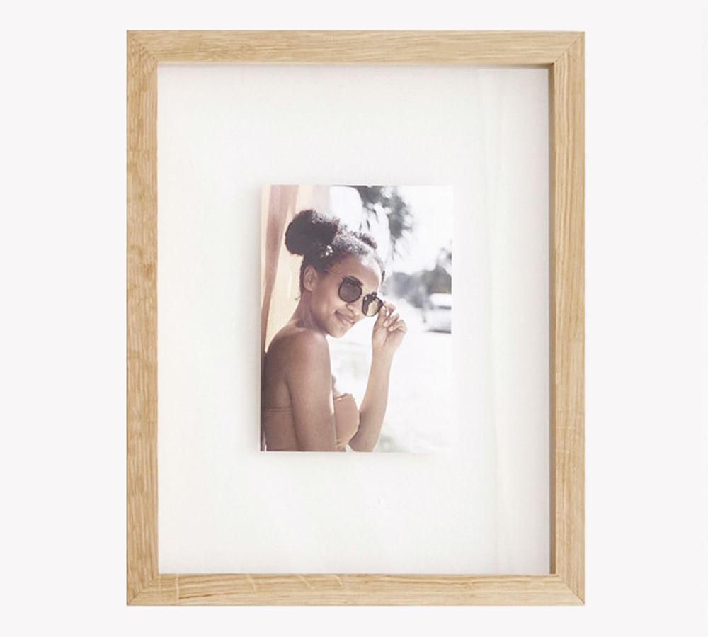 Floating Wood Gallery Frame, 11x14 (12x15 overall) - Natural | Pottery Barn (US)