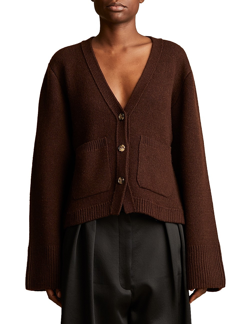 Women's Scarlet Cashmere Cardigan - Rosewood - Size Medium | Saks Fifth Avenue