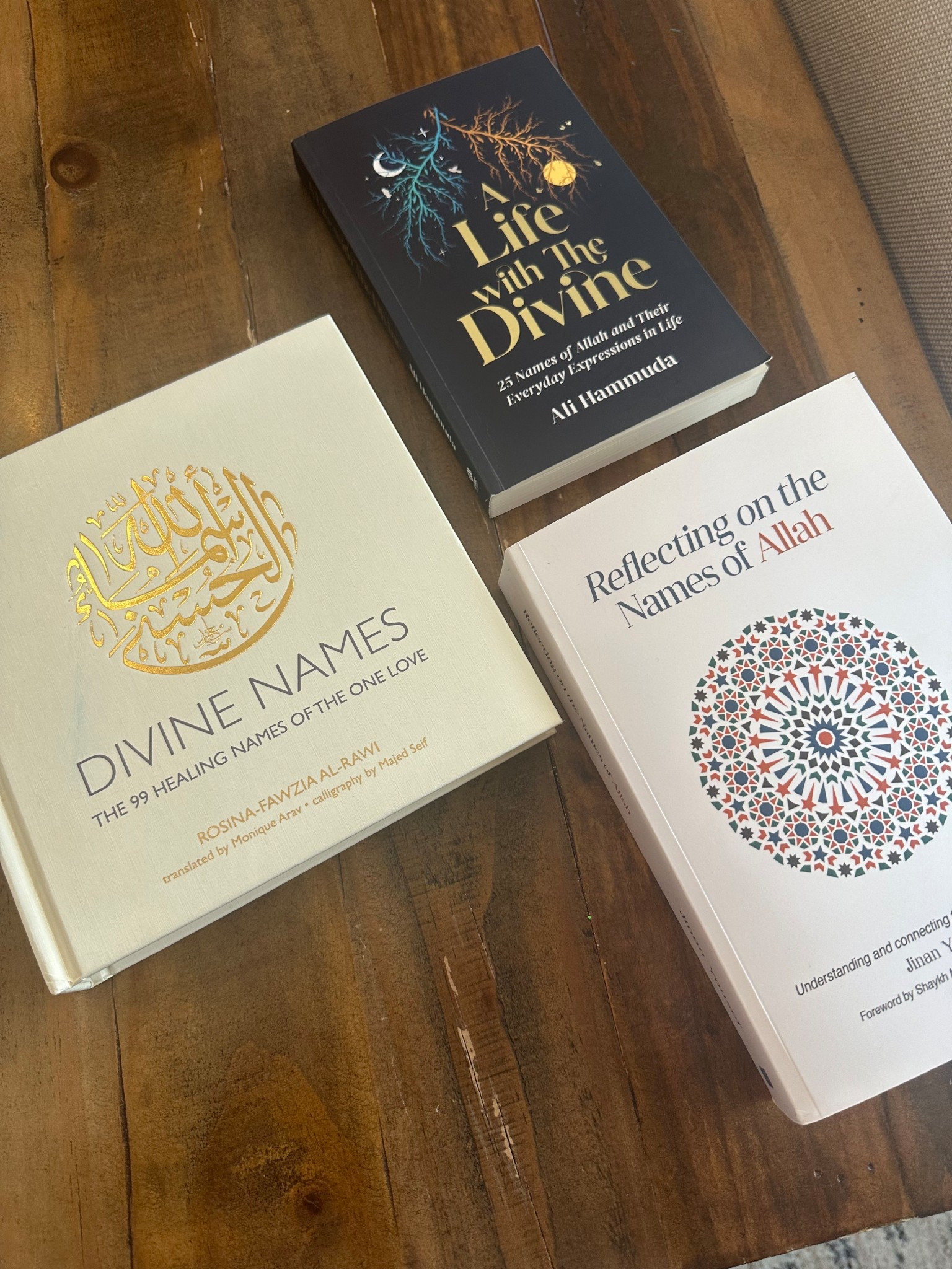 The 3 books I am currently reading to learn more about Allah’s attributes. 

#LTKselfcare