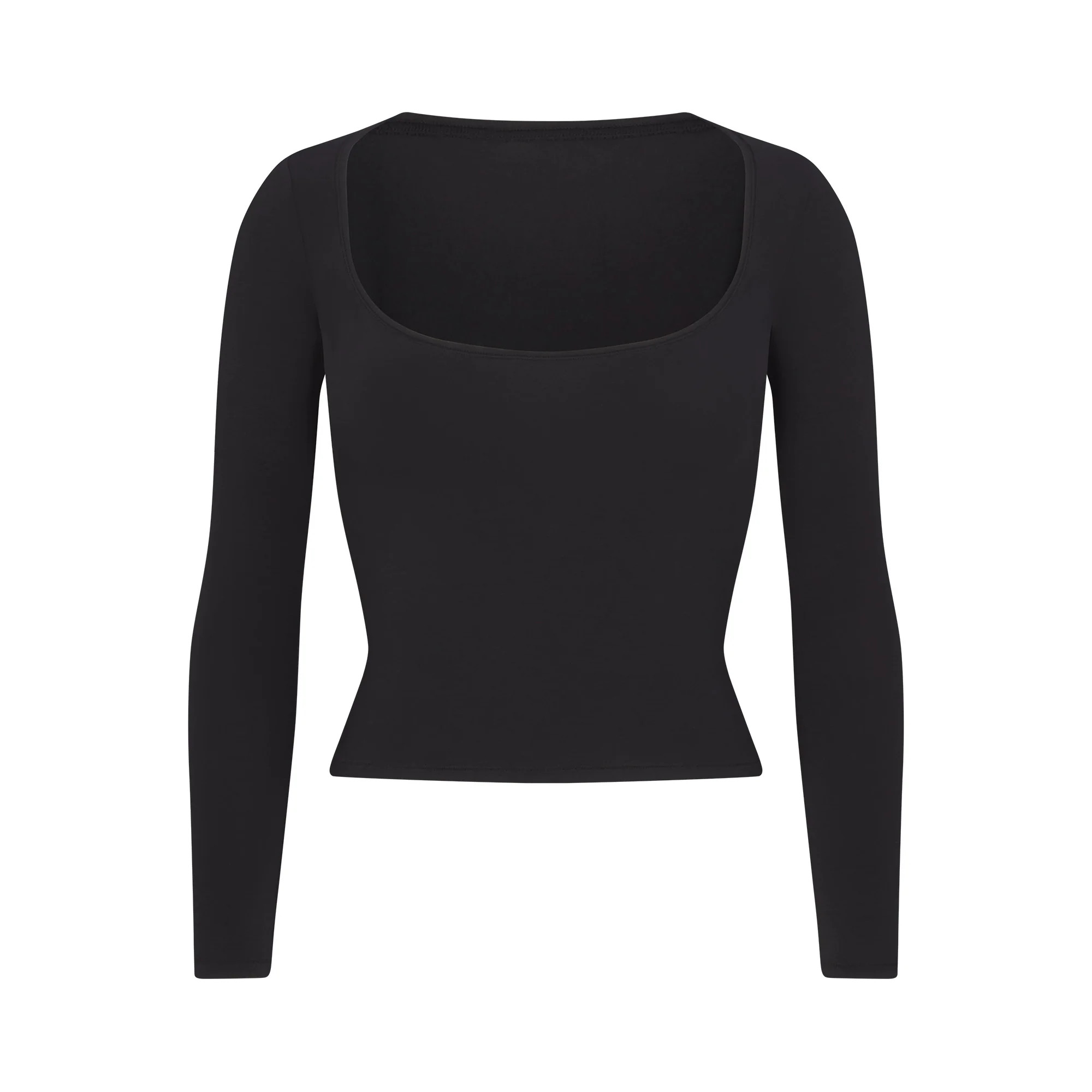 SCOOP NECK LONG SLEEVE TOP | SKIMS (US)