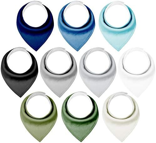 Amazon.com: Yoofoss Baby Bibs 10 Pack Soft and Absorbent Baby Bandana Drool Bibs for Boys Girls :... | Amazon (US)