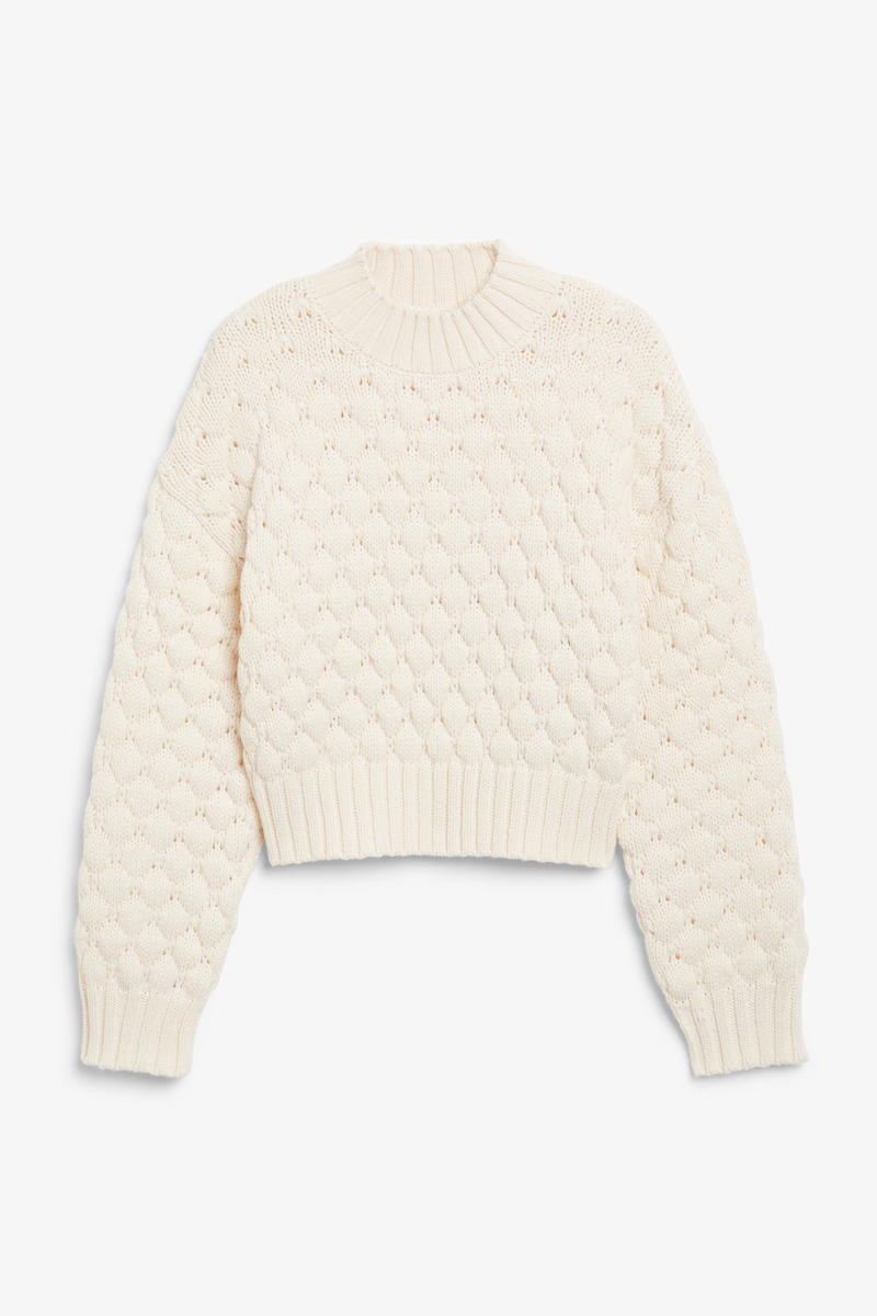 Oversize-Strickpullover - Weiß | Monki (DE)