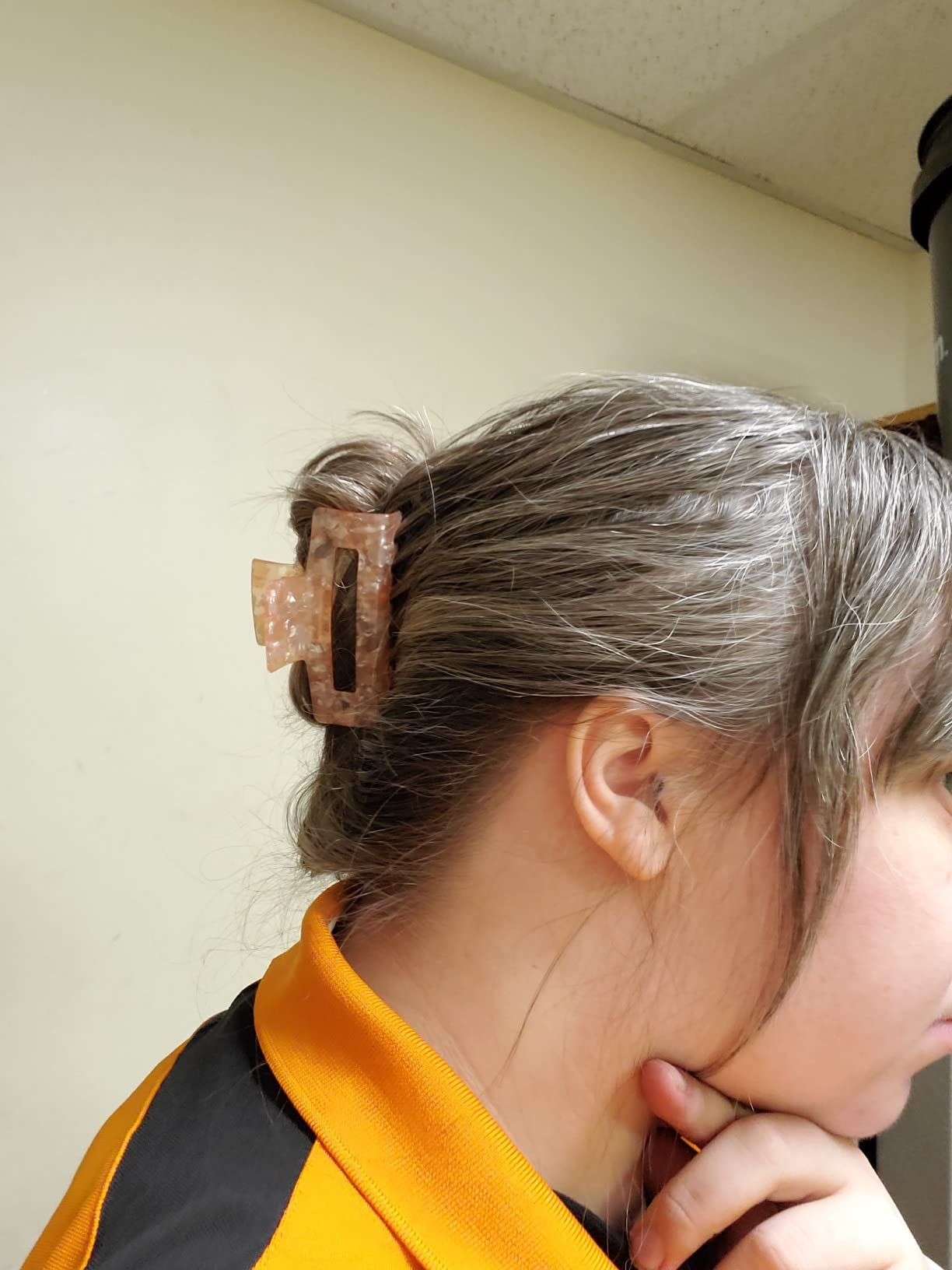 laxizar Hair Claw Clips 8 Pack Tortoise Barrettes Rectangle Shape Clips 3 Inch Fashion Hair Clips... | Amazon (US)