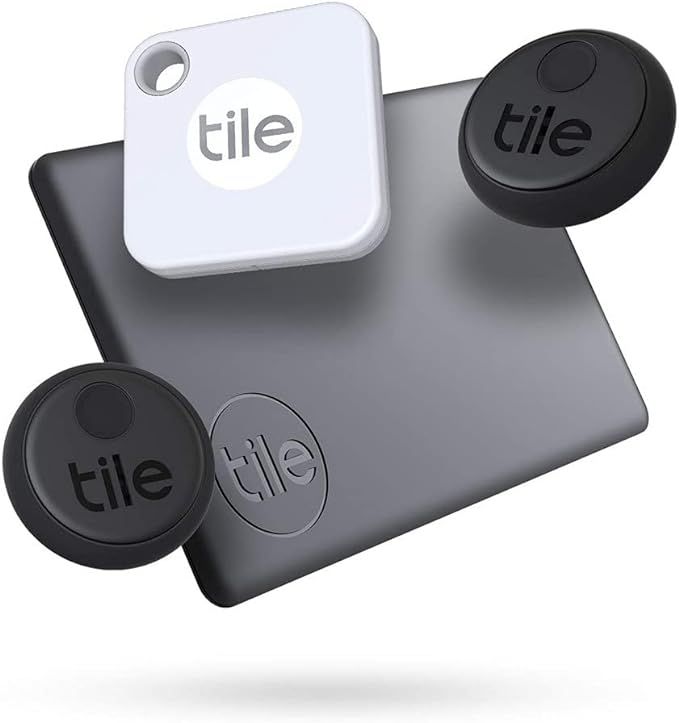 Tile Essentials (2020) 4-pack (1 Mate, 1 Slim, 2 Stickers) - Bluetooth Tracker & Item Locators fo... | Amazon (US)