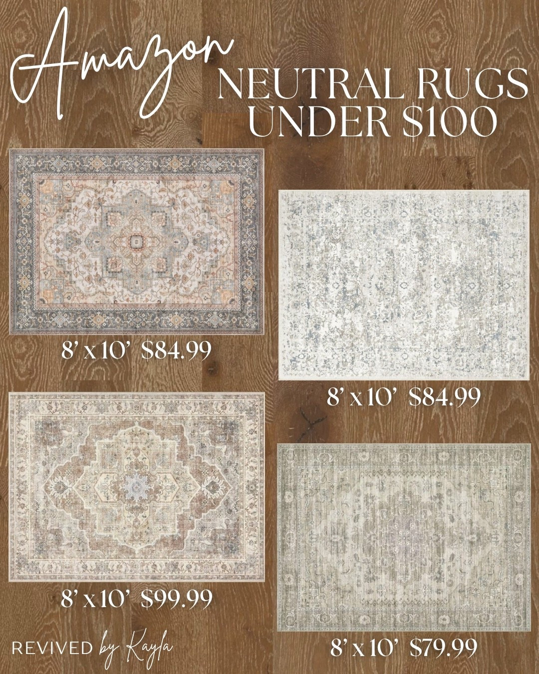 Neutral colored 8’ x 10’ rugs from Amazon under $100 with great reviews! 🤎 Perfect for living room, dining room, or bedroom 

#homedecor #homedesign #amazonhome #amazonfinds #amazonhomefinds #amazon #home #rugs #arearugs #neutralrugs #amazondeals #neutraldecor #livingroomrug #livingroomdecor #largerugs #bedroomrug #bedroomdecor #diningroomrug #diningroomdecor #neutralhomedecor #neutraldesign 

#LTKFindsUnder100 #LTKHome