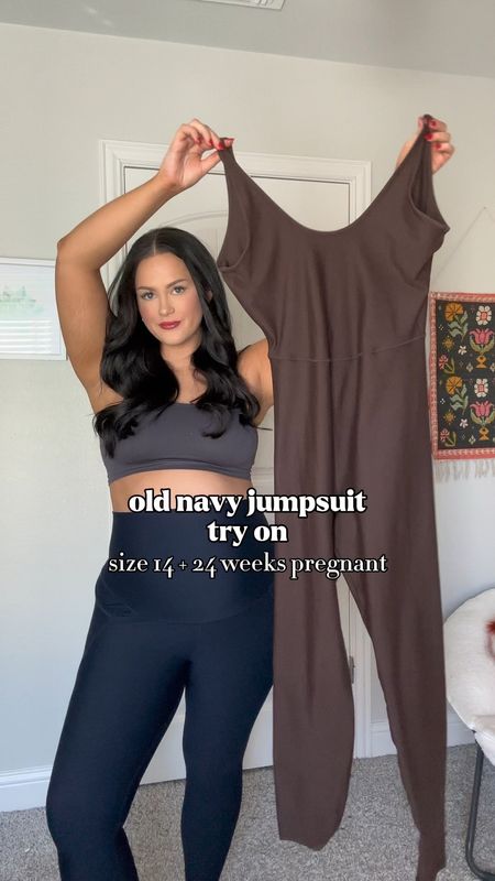 Wearing size large! NOT a maternity jumpsuit but has enough stretch to fit me at 24 weeks pregnant. follow lindseyjpressley on IG/TT for more 💕

#LTKsalealert #LTKbump #LTKmidsize