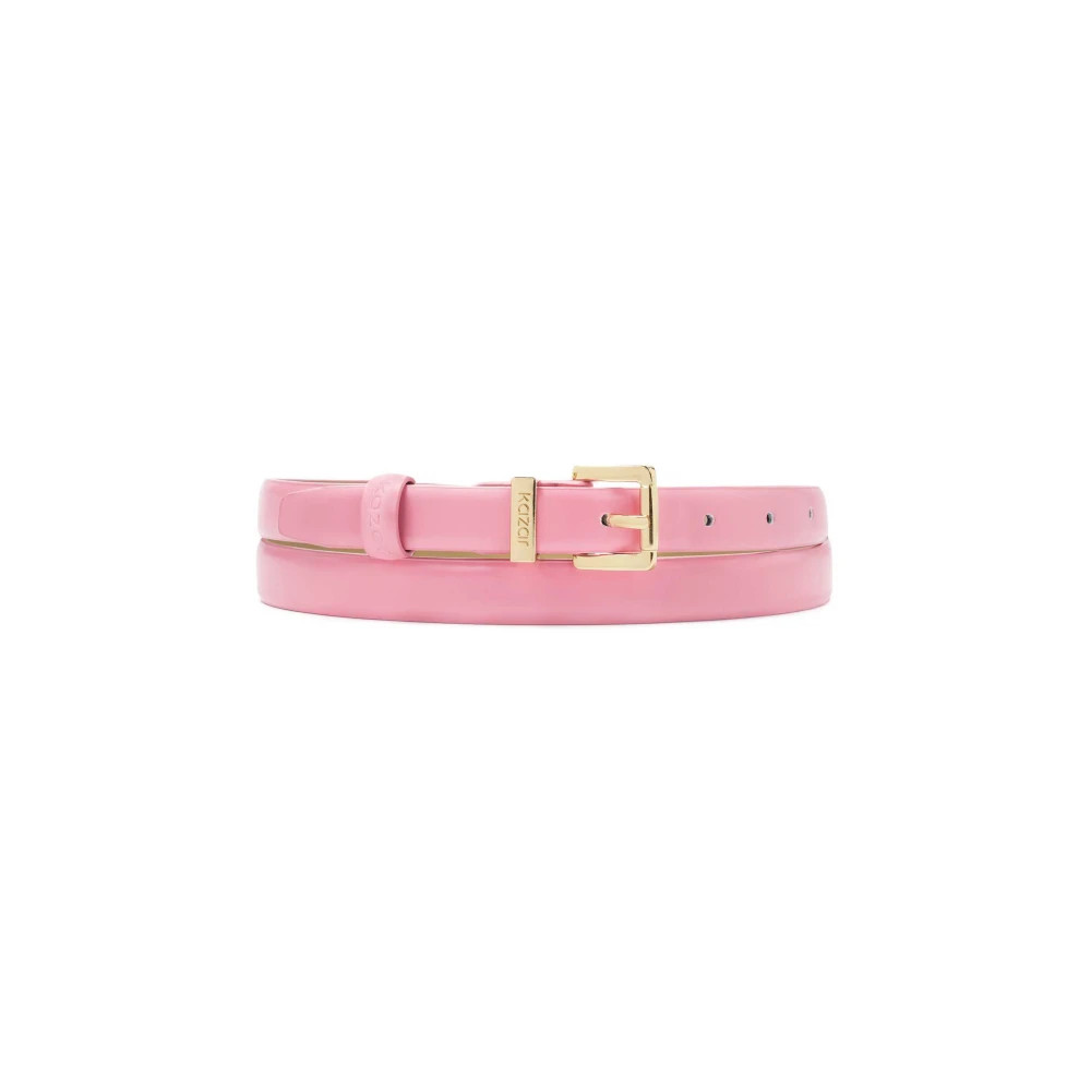 Schmaler rosa Kleidergürtel mit goldener Schnalle | Kazar | Gürtel | Miinto | Miinto DE