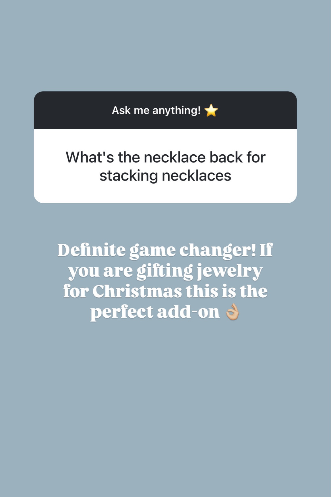 This necklace clasp is so great and makes the perfect stocking stuffer! 


Loverly grey, stocking stuffer, Christmas gift, gift ideas, gifts for her, necklace 

#LTKHoliday #LTKGiftGuide #LTKCyberWeek