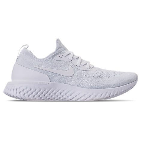 Nike Women's Epic React Flyknit Running Shoes, White | Finish Line (US)