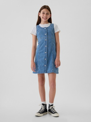 Kids Archive Button Denim Dress | Gap (US)