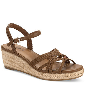 Style & Co Women's Vanaa Buckles Wedge Sandals, Exclusively at Macy's - Macy's | Macy's