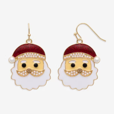 Mixit Santa Claus Womens Multi Color Cubic Zirconia Drop Earrings | JCPenney