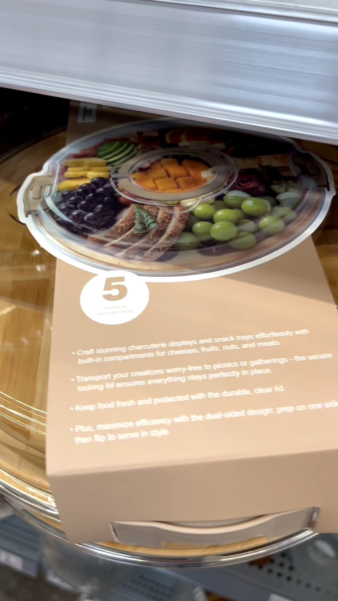 Charcuterie boards with lids! 🍇🧀🍓🥨🥒

#LTKFindsUnder50 #LTKSaleAlert #LTKHome