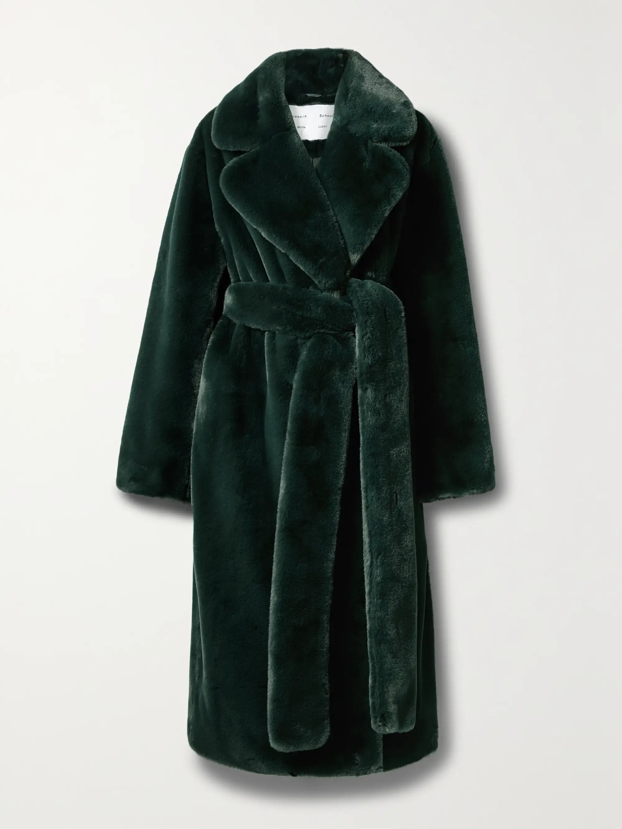 Belted faux fur coat | NET-A-PORTER (US)