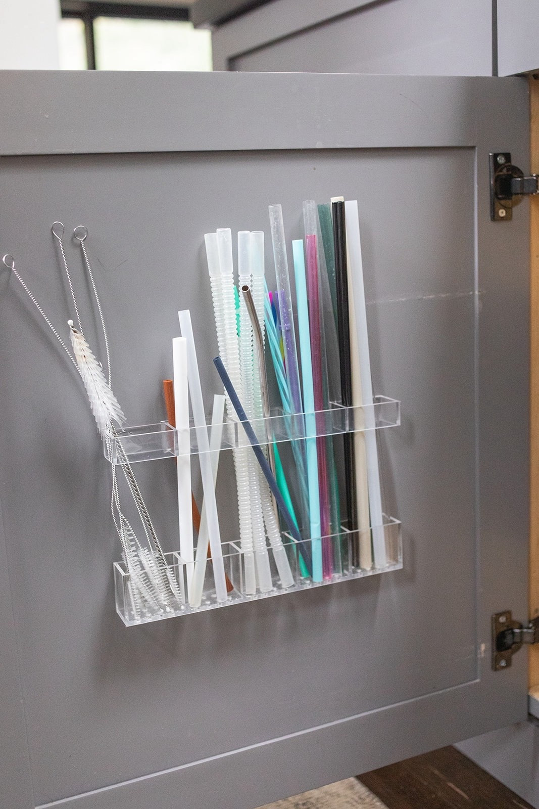 No Drill Cabinet Straw Organizer

If you’re tired of cluttered drawers and loose straws everywhere, this no drill cabinet straw holder is such a simple but game-changing kitchen organization hack. It mounts right inside your cabinet door, keeping reusable straws and cleaning brushes neatly stored, easy to grab, and completely out of sight.

I love that this solution doesn’t require any drilling, making it perfect for renters or anyone who wants a quick, damage-free upgrade. The clear acrylic design keeps everything visible while still feeling clean and minimal, and it frees up valuable drawer space.

This is one of those small kitchen organization ideas that makes a big difference in your daily routine. Functional, affordable, and easy to install.

Shop this no drill straw holder and my favorite kitchen organization finds through my links.

#LTKHome #LTKSaleAlert