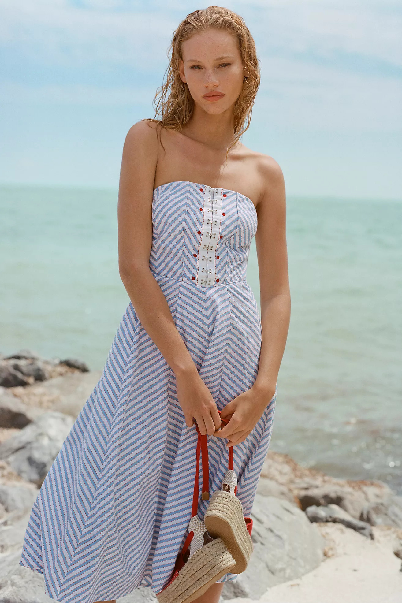 Maeve Strapless A-Line Dress | Anthropologie (US)