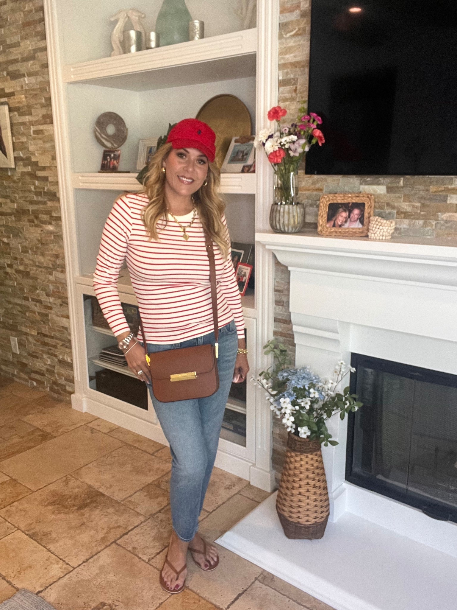 Loving stripes at the moment. Getting ready to celebrate Memorial Day! Love this red and white long sleeve from H&M!

#LTKOver40 #LTKSaleAlert #LTKStyleTip