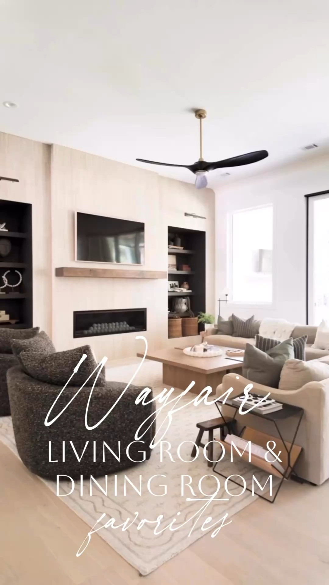 So many of my favorite dining room and living room pieces are from Wayfair 🤍 It’s truly my go-to for affordable, high-quality furniture and decor with fast shipping (which is always a win 🙌🏼). From my dining table and chairs to my console, coffee table, swivel chairs, artwork, and floor lamp…so much of this space came together through Wayfair finds. You really can create a beautiful, designer-looking home without overspending, and the quality of these pieces has been so impressive. #ad #Wayfair #wayfairpartner @Wayfair 

#LTKSaleAlert #LTKHome