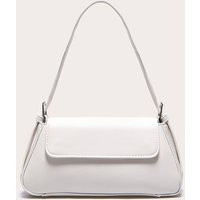 White Trapeze Simple Shoulder Bag | PrettyLittleThing US