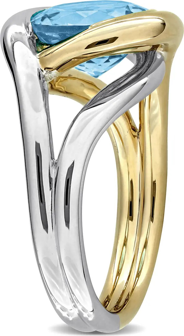 Julianna B. Blue Topaz Ring Two-Tone Sterling Silver | Nordstrom | Nordstrom