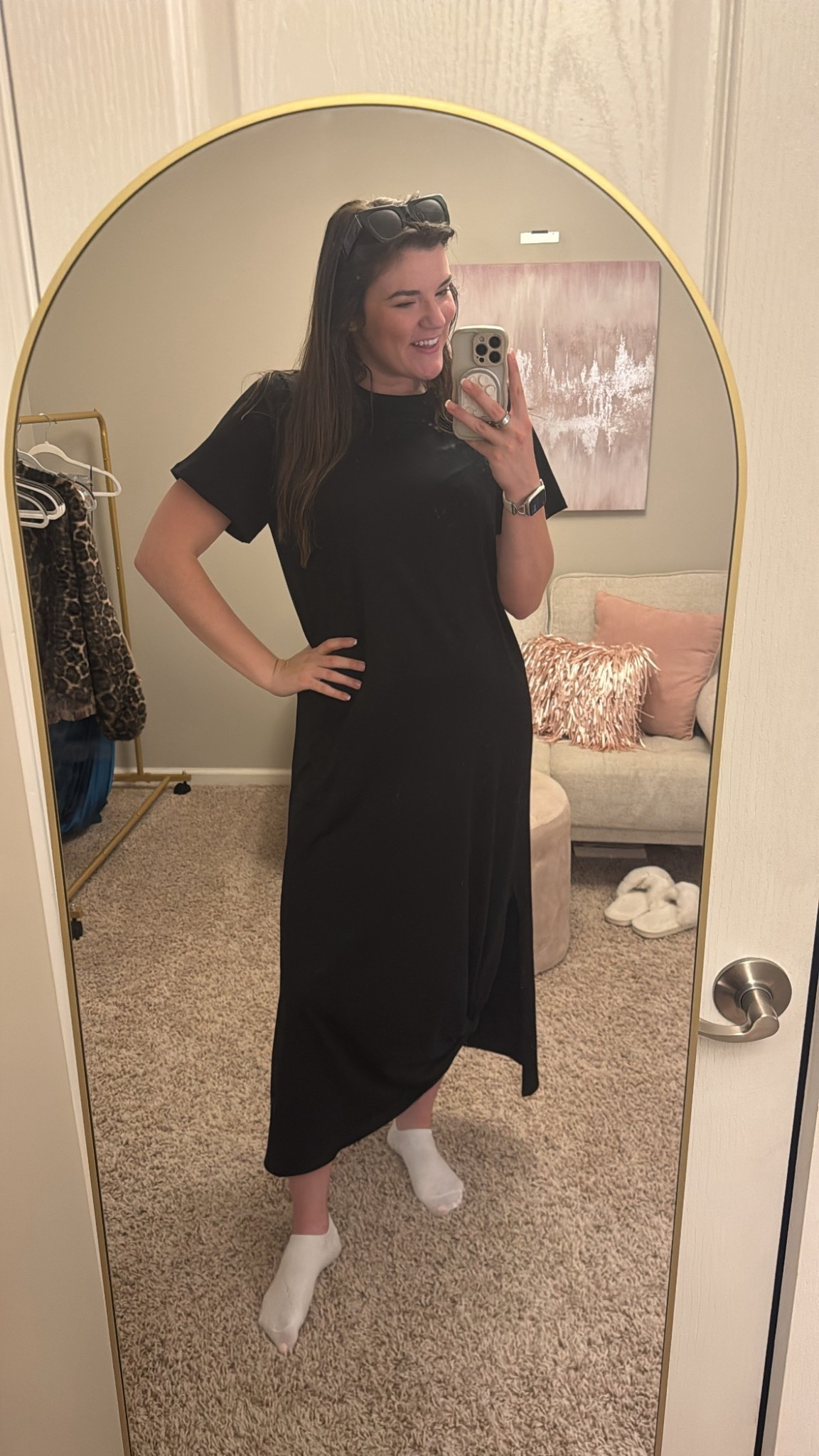 Loving this tshirt dress! It’s so comfy and only $12!!🖤

#LTKootd #LTKdayinmylife #LTKWorkwear