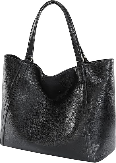 Large Shoulder Tote Bag Spacious Everyday Hobo Handbag Perfect Top Handle for Work, Travel, or Le... | Amazon (US)