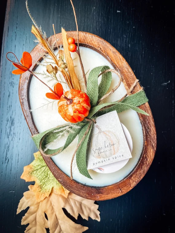 Fall Dough Bowl Candle  Soy Wax Candle  Farmhouse Candle  - Etsy | Etsy (US)