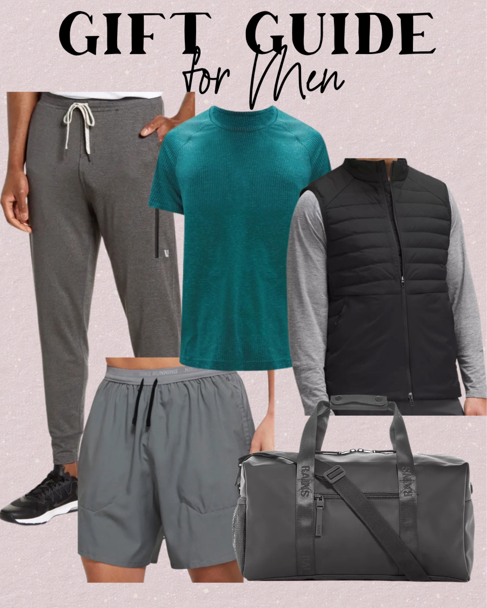 Activewear gift guide for men! Holiday Christmas gift for fitness joggers gym bag 

#LTKsalealert #LTKGiftGuide #LTKfindsunder100