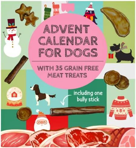 2021 Advent Calendar for Dogs with 35 All-Natural Treats | Holiday Countdown to Christmas | Amazon (US)