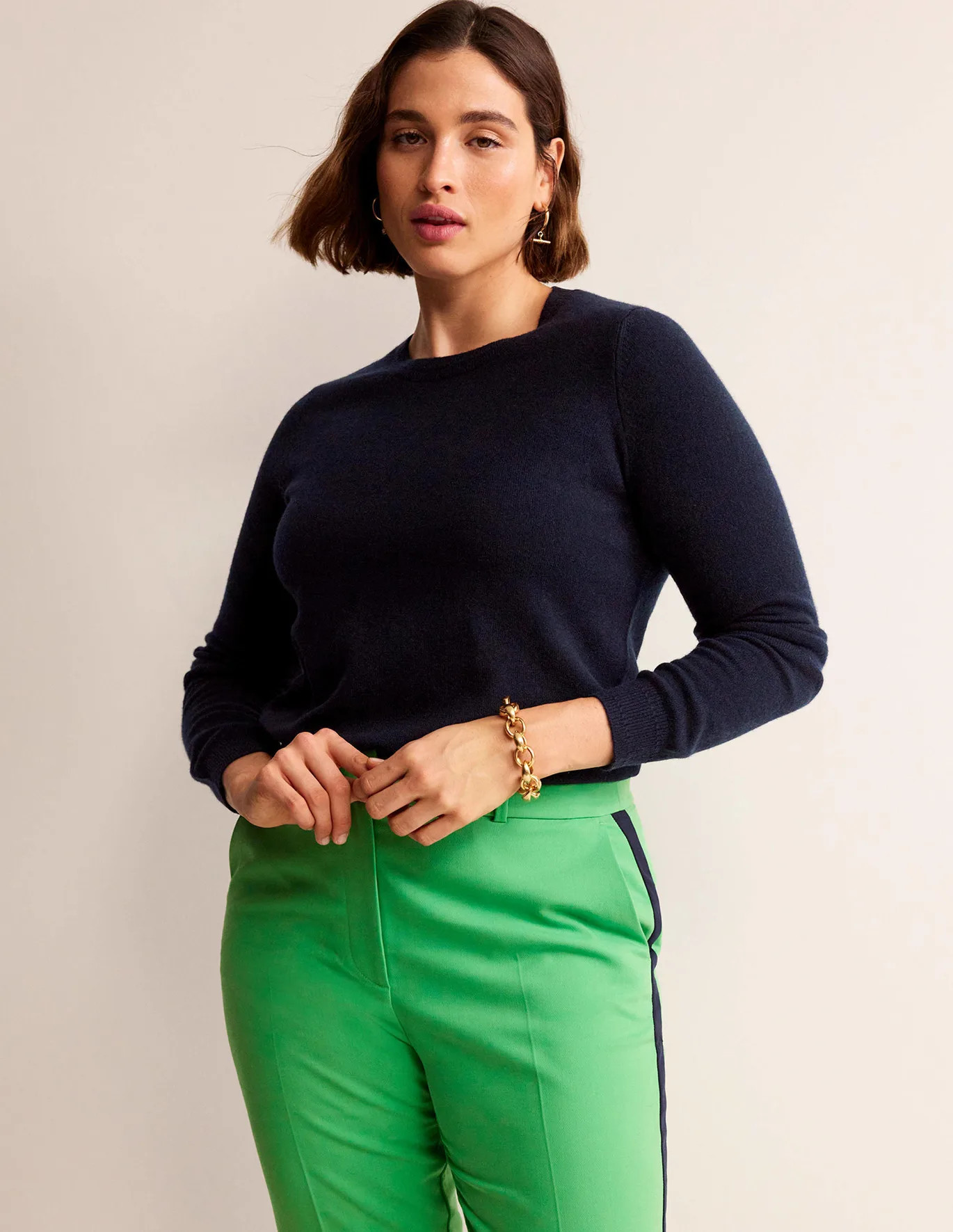 Eva Cashmere Crew Neck Jumper | Boden UK