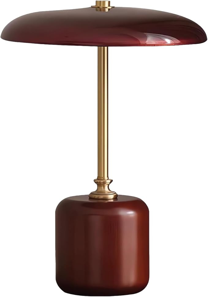 SOMINA Vintage Table Lamp Warm LED Retro Lighting Fixture, Solid Wood Base Mid-Century Modern Bed... | Amazon (US)
