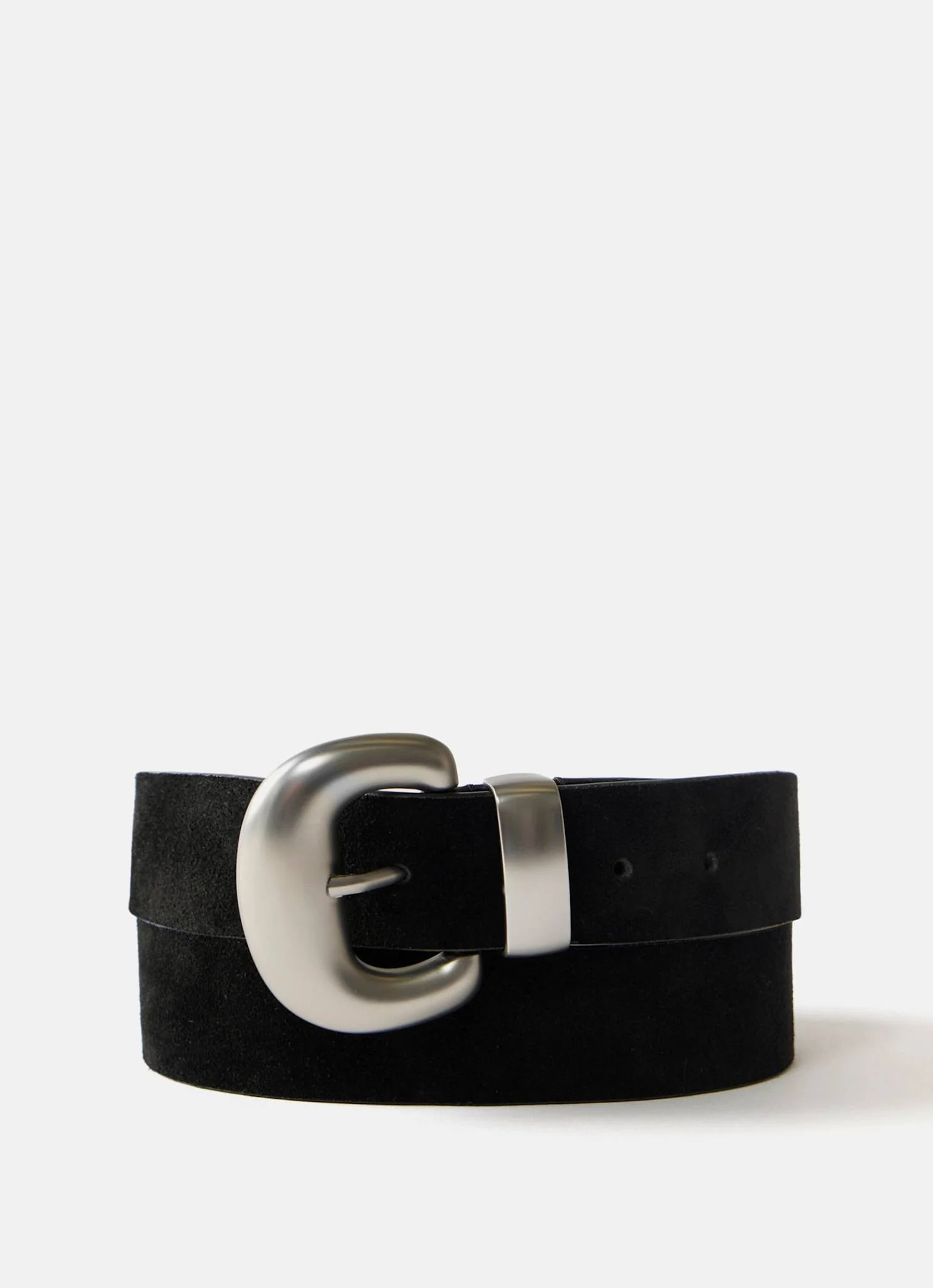 Black Suede Wide Belt | Mint Velvet
