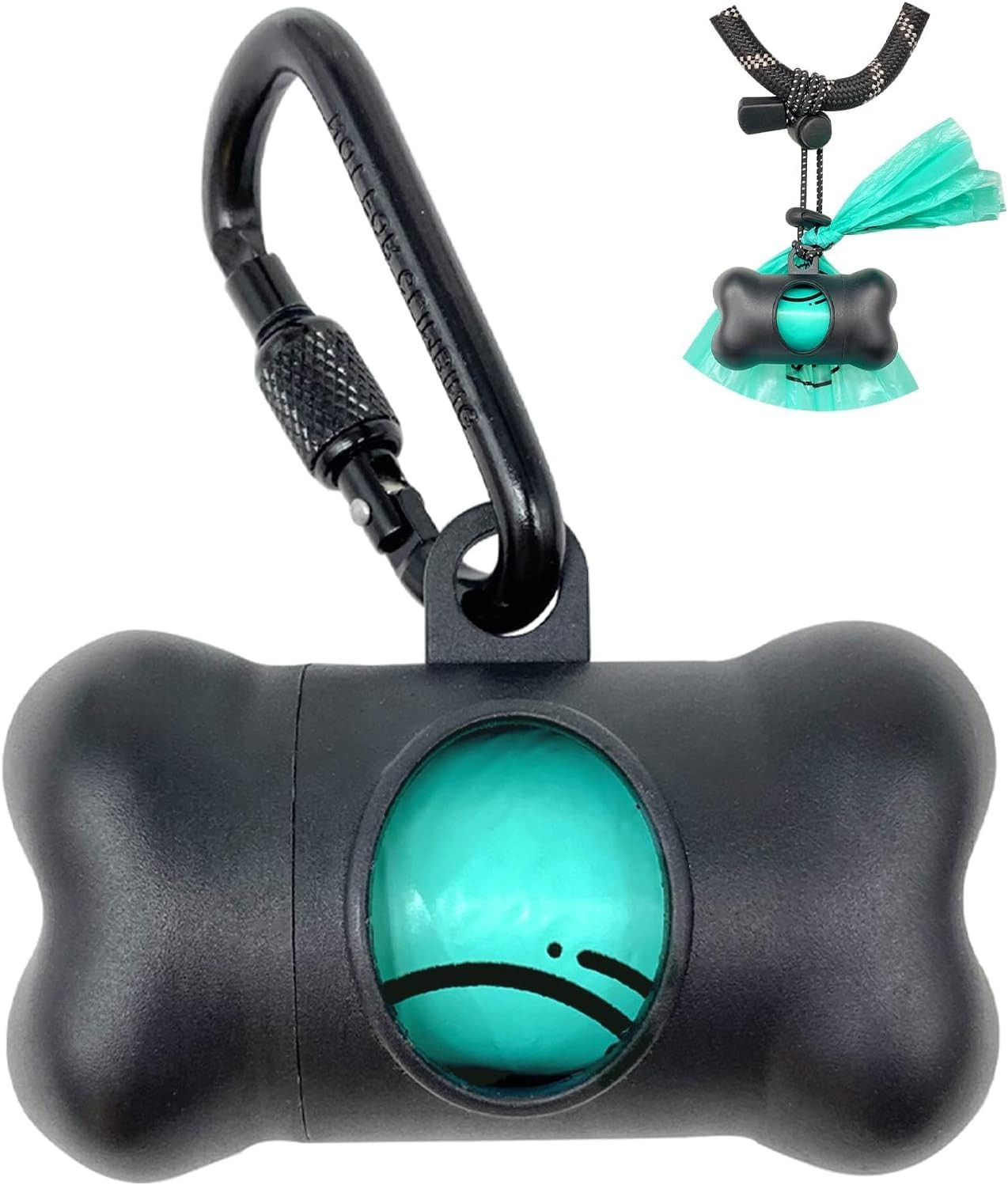 Dog Poop Pickup Bags Holder Dispenser with Standard-Sized Leak-Proof Scented Doggy Waste Bags and... | Amazon (US)