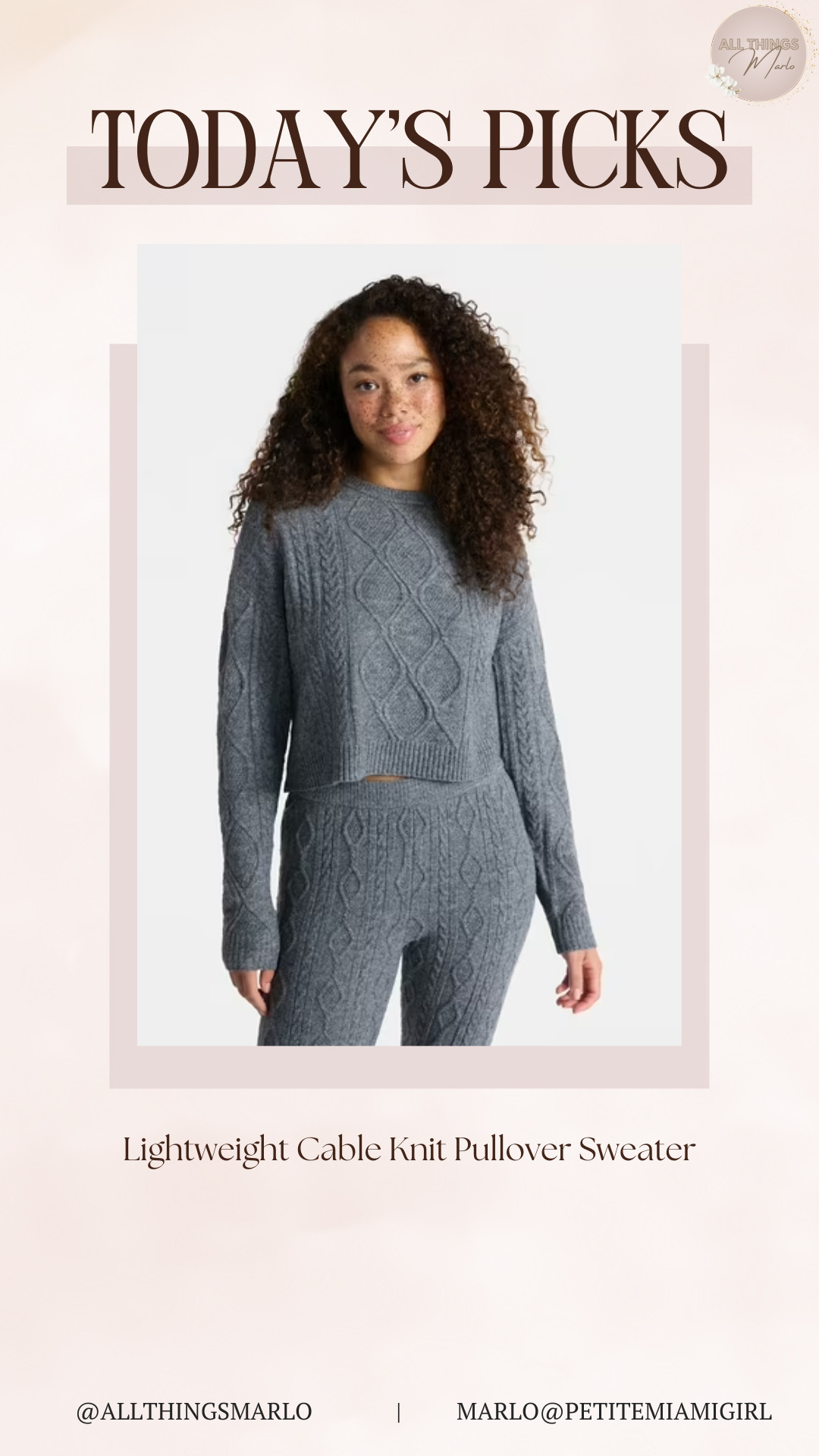 Lightweight Cable Knit Pullover Sweater 

 #LTKGiftGuide #LTKSeasonal #LTKFindsUnder50