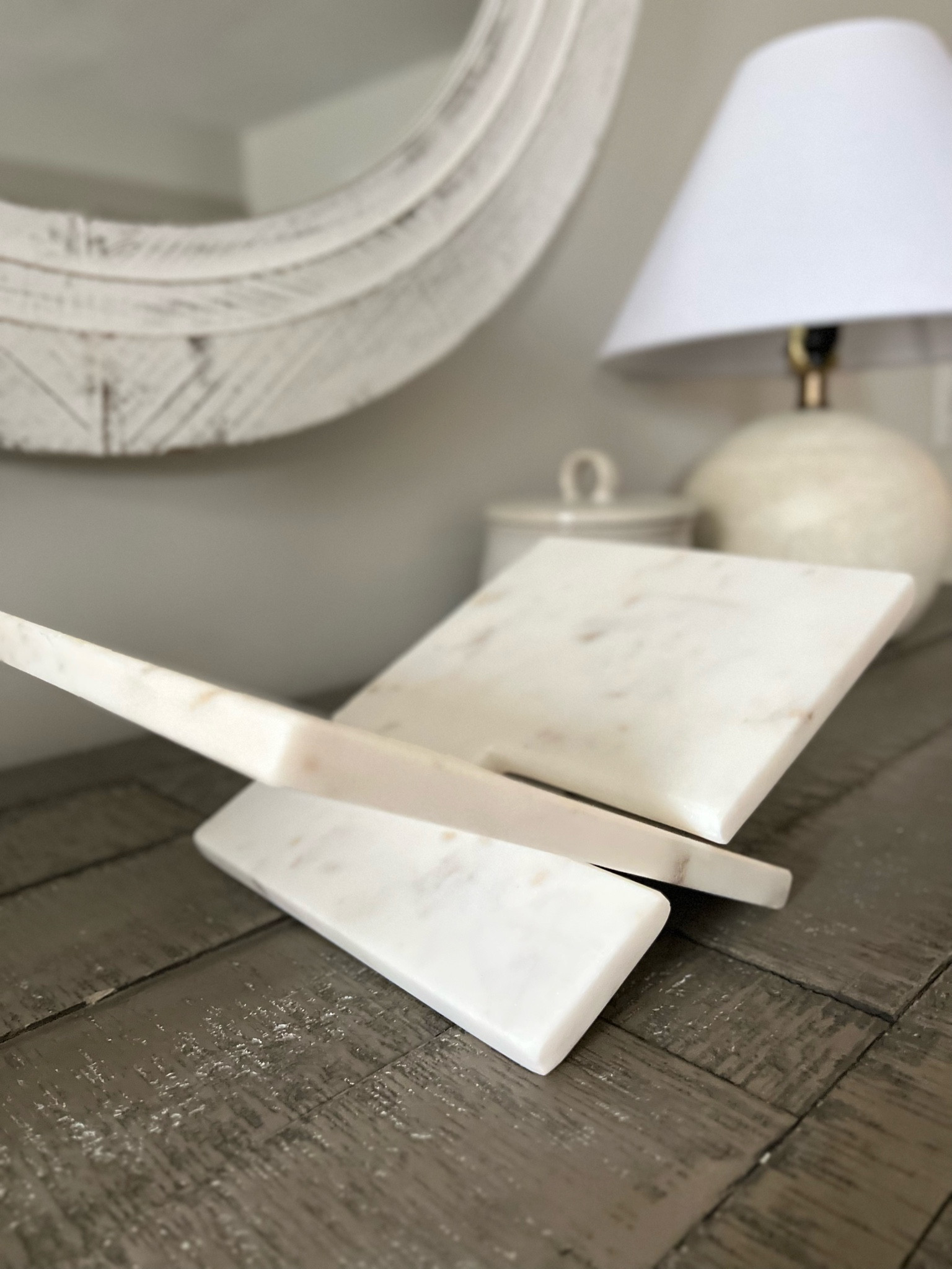 Magnolia Marble Book Stand #homedecor #magnolia Walmart has a similar book stand and a link. 

#LTKFind #LTKhome #LTKunder50