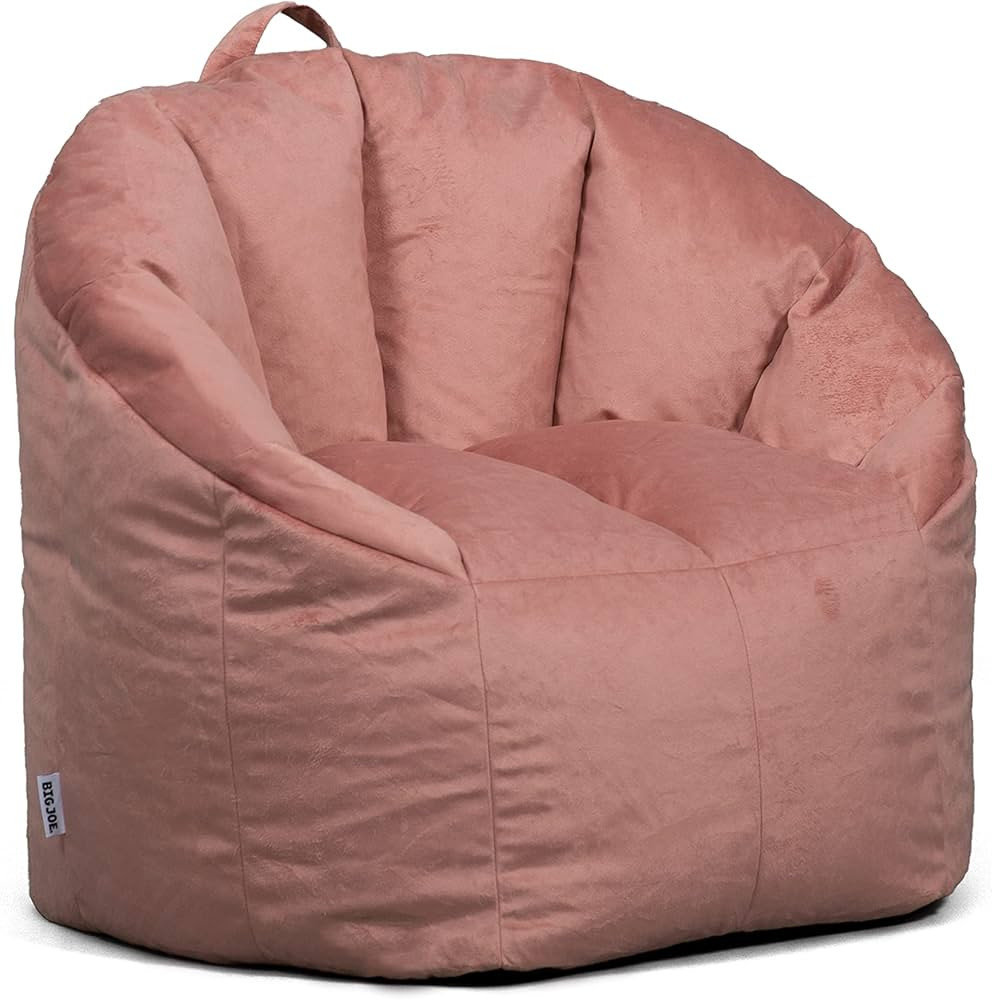 Big Joe Milano Bean Bag Chair, Desert Rose Plush, 2.5ft | Amazon (US)