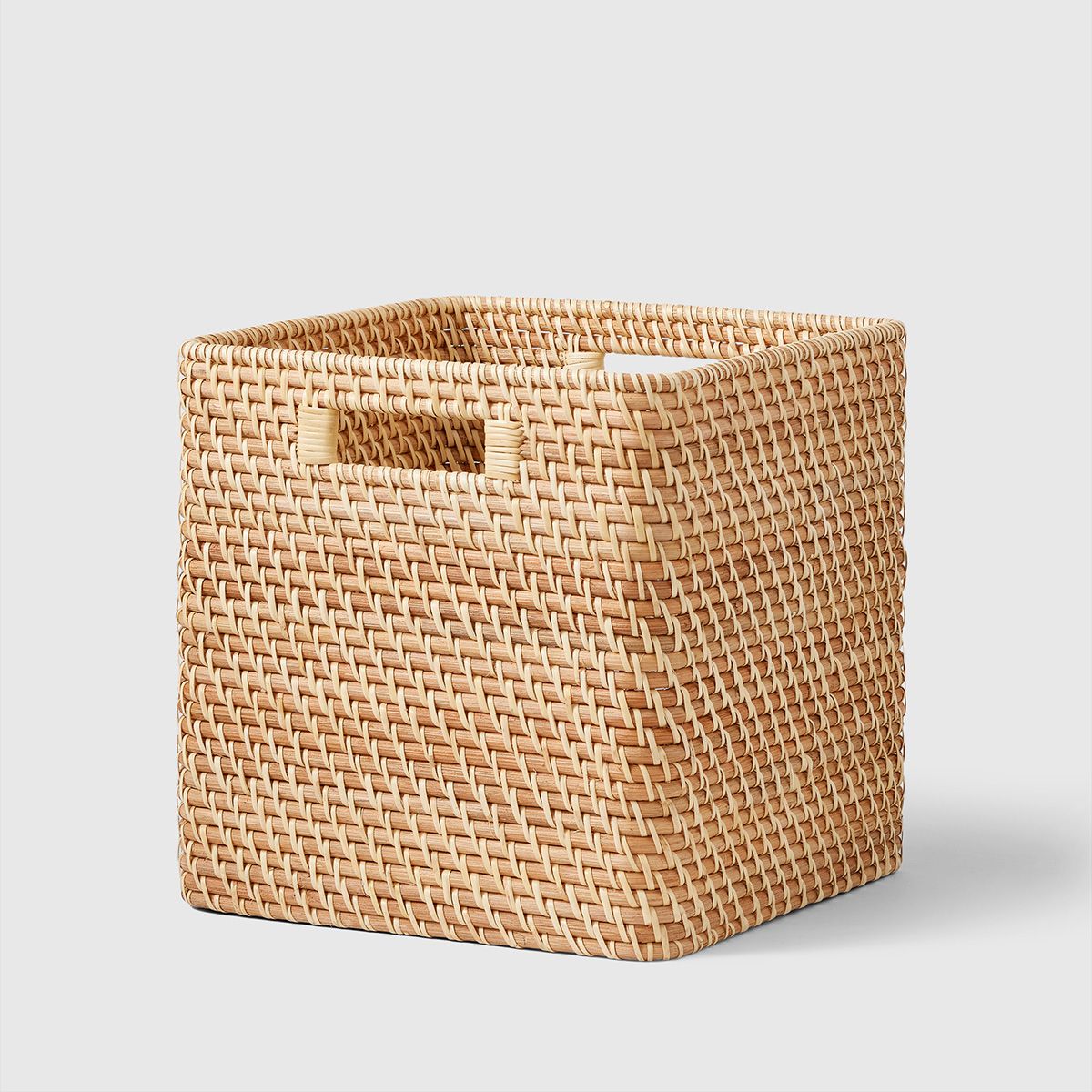 Marie Kondo Ori Curved Rattan Cubes | The Container Store
