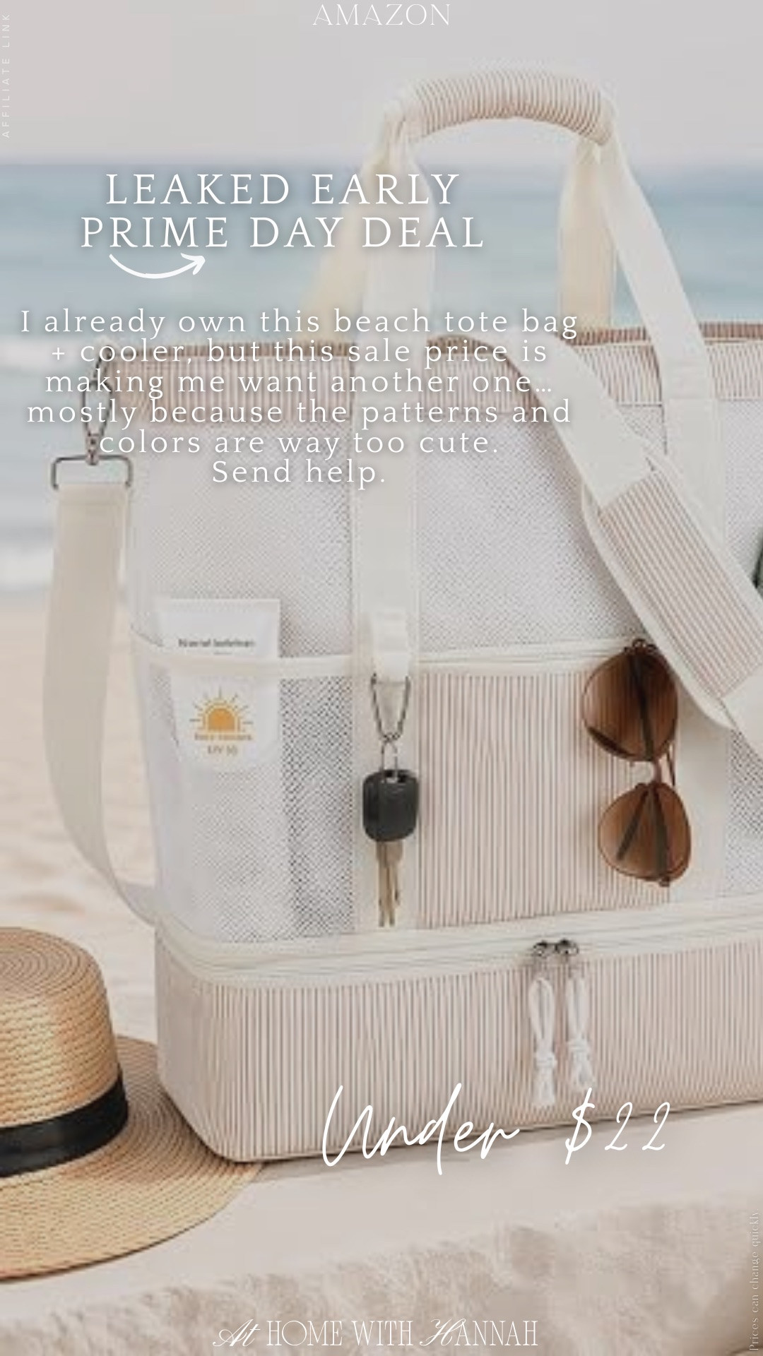 Early Prime Day Beach Deal • Beach Tote Cooler Bag • Amazon Travel Find

I already own this beach tote bag + cooler, but this sale price is making me want another one because the patterns and colors are way too cute. Under $22 when I spotted it, and it’s such a good summer find for beach days, pool days, lake trips, road trips, and mom life.

If you’re shopping for beach tote bag, cooler tote bag, beach bag with cooler, Amazon travel finds, pool day bag, vacation essentials, summer mom bag, beach day essentials, and Prime Day travel deals, this one is so useful.

It holds the cute stuff and the cold stuff, which is exactly the kind of summer bag I want.

Everything is linked here 🤍

#AmazonFinds #PrimeDayDeals #BeachBag #AmazonSummer #VacationEssentials

#LTKSaleAlert #LTKSwim #LTKTravel