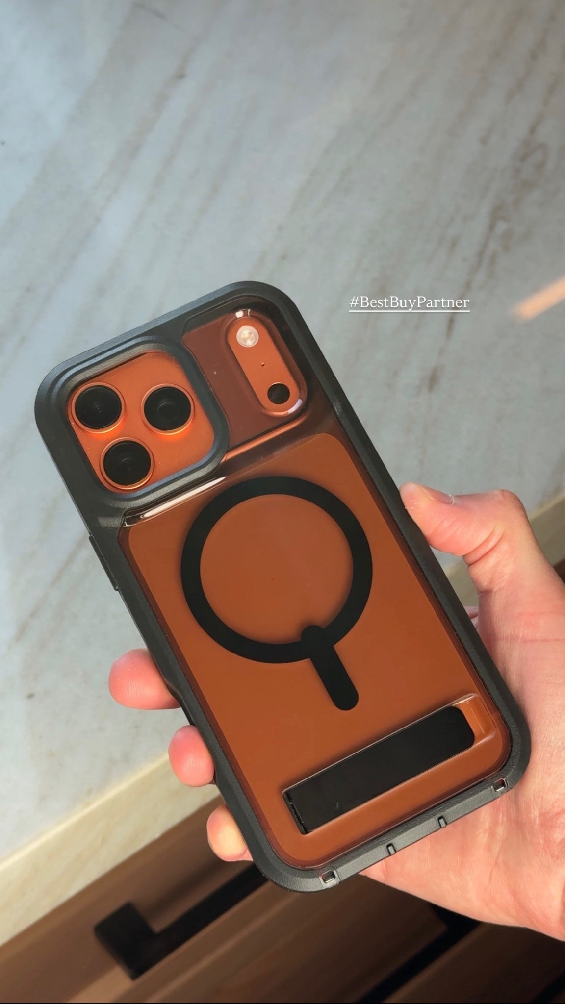 #BestBuyPartner My phone’s basically part of the family at this point 😂 The Rainier case from ZAGG keeps it safe from drops (up to 22ft!) and still looks clean. I love the kickstand for hands-free moments and the magnetic design for quick charging. Grab it at @BestBuy on the ZAGG showcase.