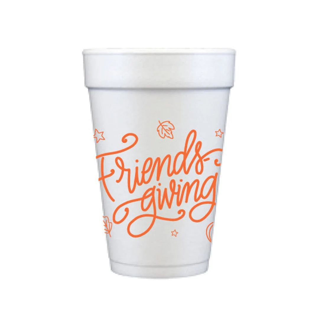 Foam Cups Friendsgiving orange - Etsy | Etsy (US)