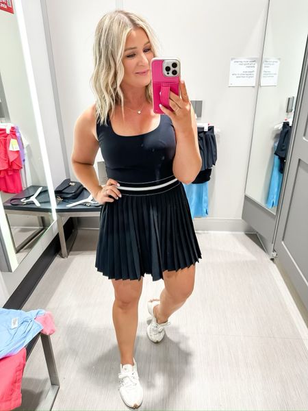 This pleated skirt is the cutest!  Target finds | target skirts | target activewear | tennis skirt 

#LTKStyleTip #LTKSeasonal
