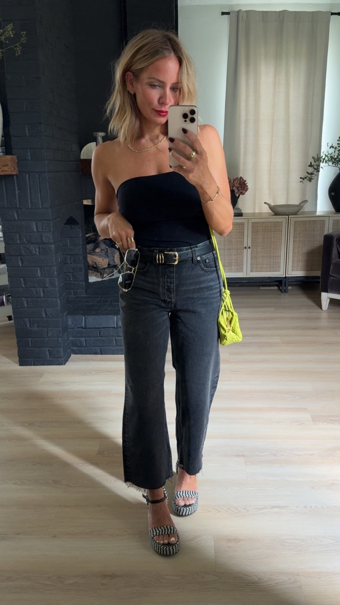 Date night outfit! 

Top: XS/small
Denim:25 

Use code LOLAMARIE for my Miranda Frye jewels! 

#LTKStyleTip #LTKSaleAlert #LTKxMadewell