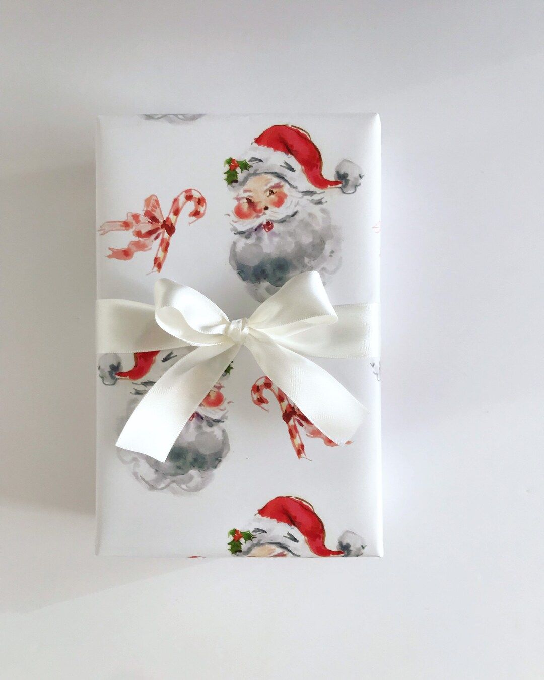 Wrapping Paper: Santa Claus gift Wrap Birthday Holiday - Etsy | Etsy (US)